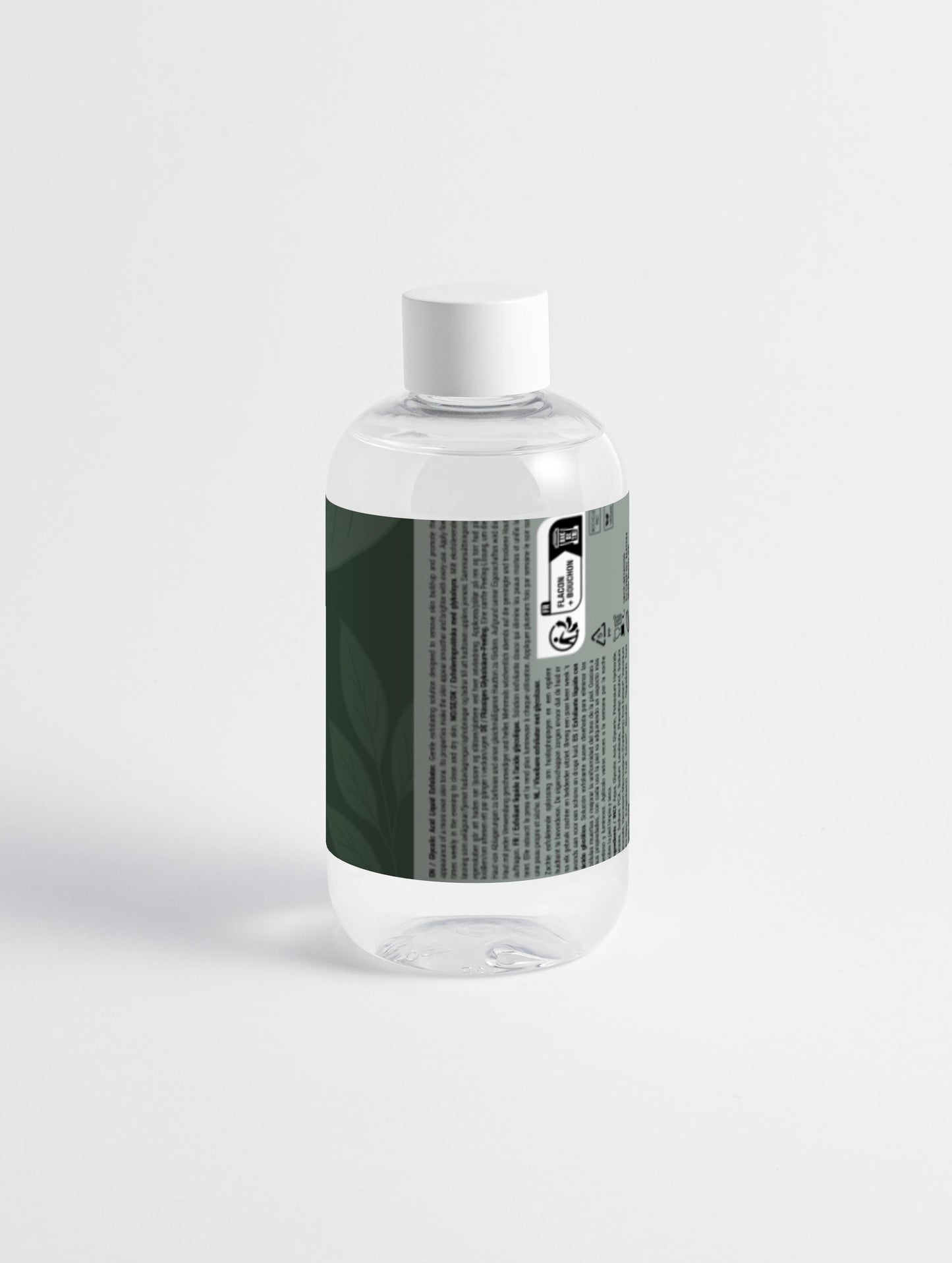 Chemisches Gesichtspeeling-Toner mit Glykolsäure Rückseite