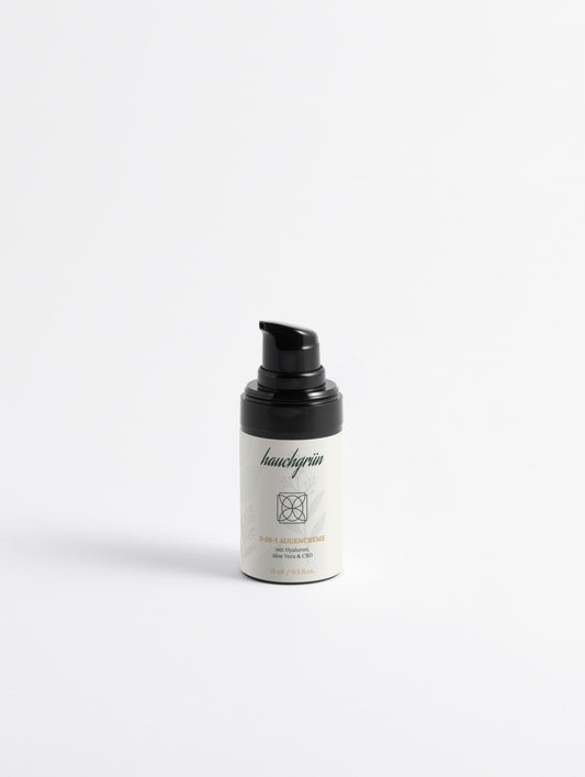 3-in-1 Bio Augencreme mit Hyaluron, Aloe Vera & CBD