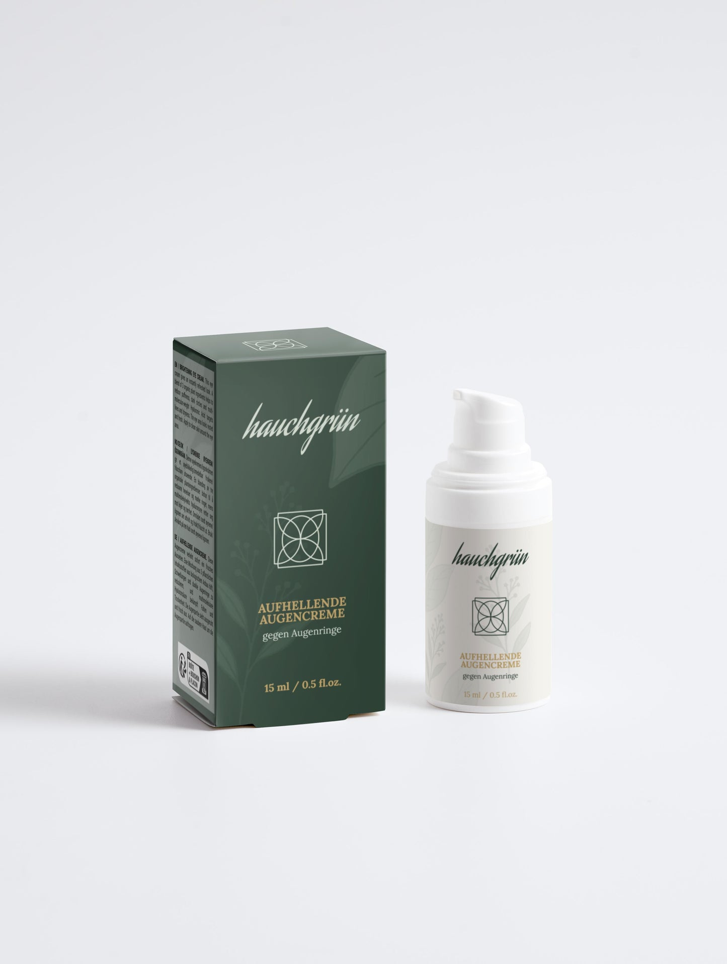 Aufhellende Bio Augencreme gegen Augenringe Verpackung Vorderseite