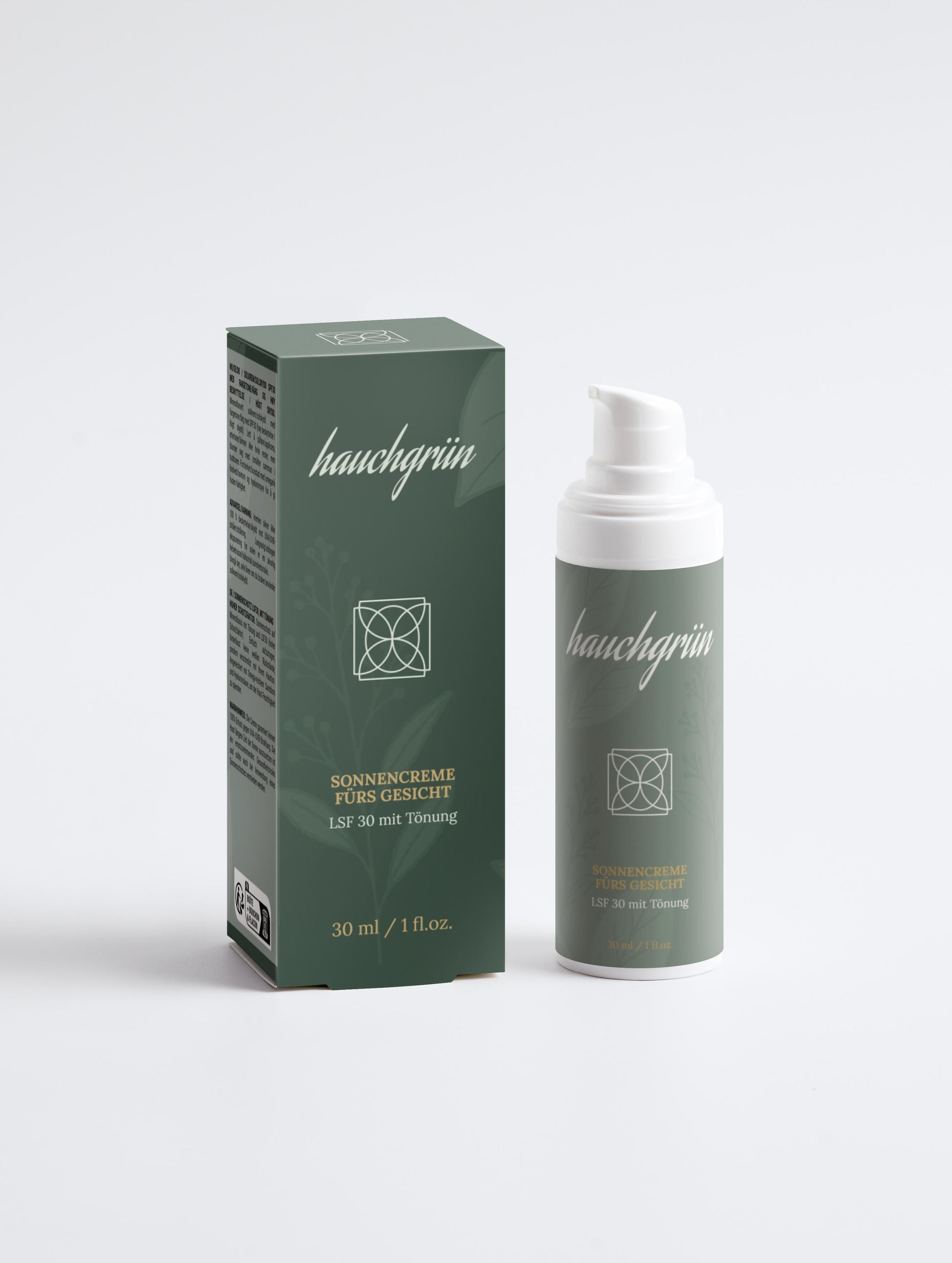 Mineralische Naturkosmetik Sonnencreme fürs Gesicht LSF 30 mit Tönung Verpackung Vorderseite