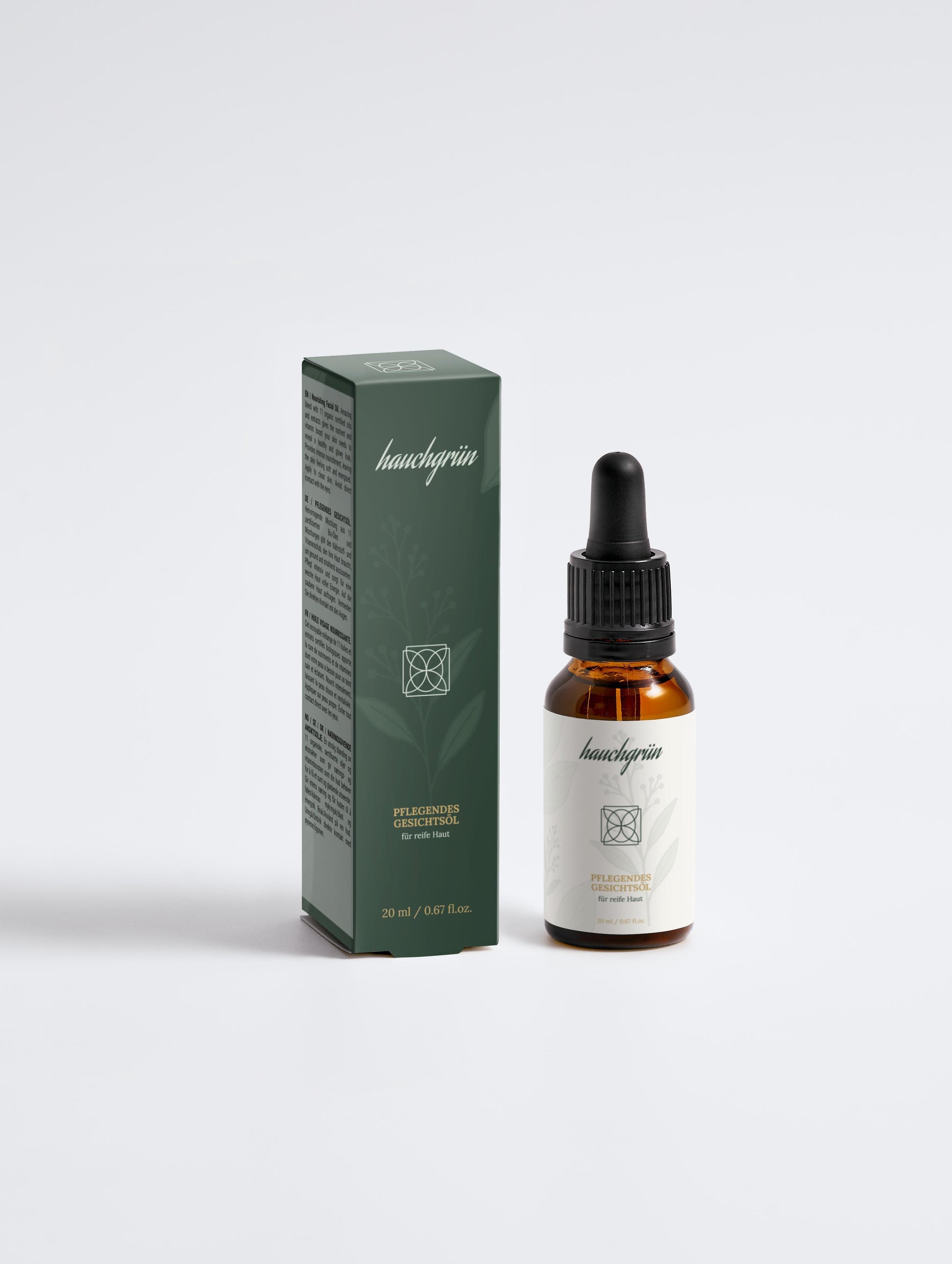 Pflegendes Naturkosmetik Gesichtsöl für reife Haut 20ml Verpackung Vorderseite